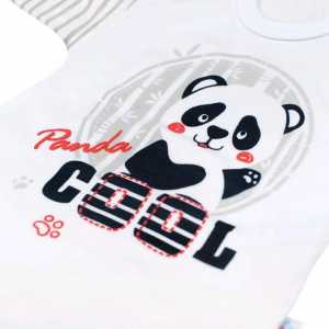 Dojčenské body s dlhým rukávom New Baby Panda, 74