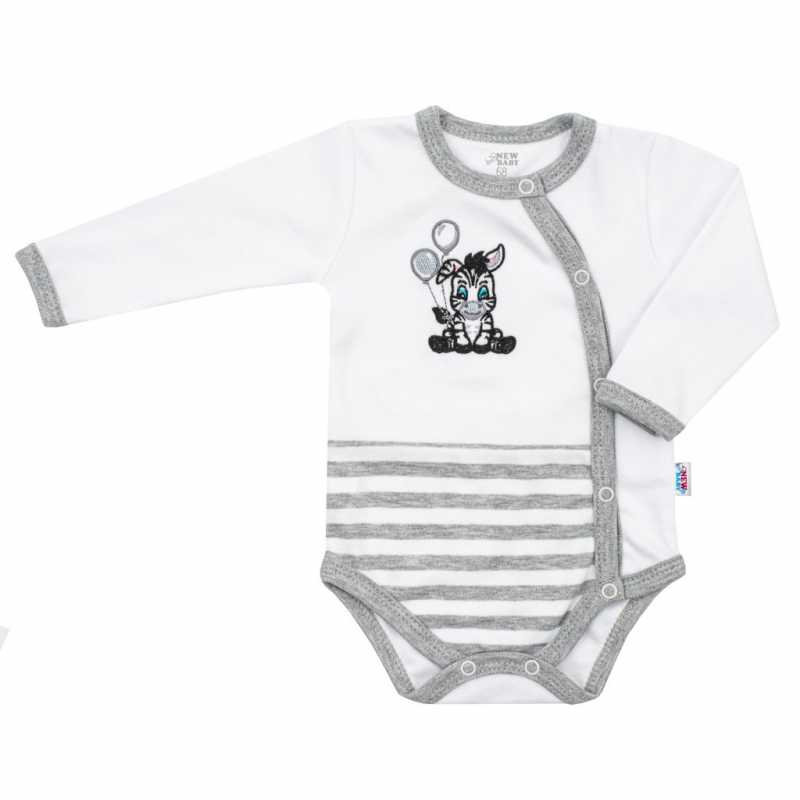 Dojčenské bavlnené celorozopínacie body New Baby Zebra exclusive, 68