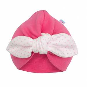 Dívčí čepička turban New Baby For Girls dots, 68