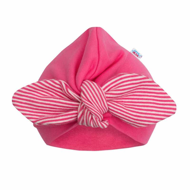 Dievčenská čiapočka turban New Baby For Girls stripes, 62