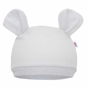 Dojčenská čiapočka New Baby Mouse biela, 56