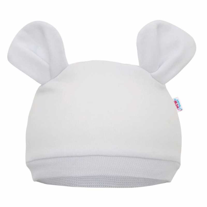 Dojčenská čiapočka New Baby Mouse biela, 80