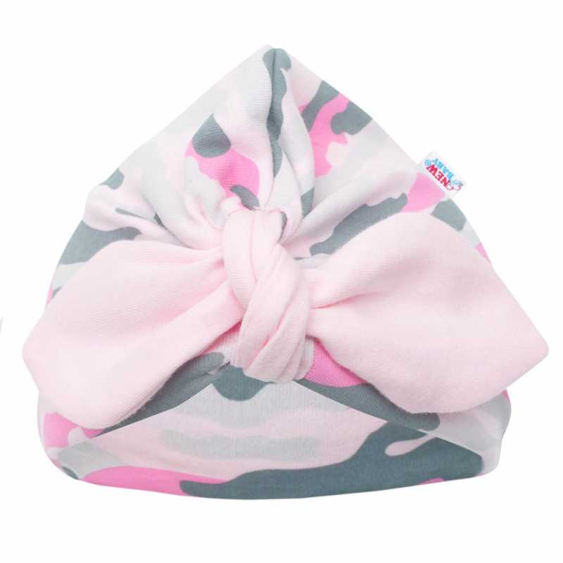 Kojenecká čepička turban New Baby With Love růžová, 62