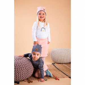 Dojčenská bavlnená čiapočka Nicol Rainbow sivá, 56