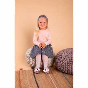 Dojčenská bavlnená čelenka  Nicol Rainbow sivá, 56