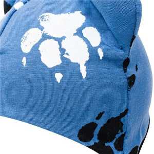 Dojčenská bavlnená čiapka s uškami New Baby  labka modrá, 56