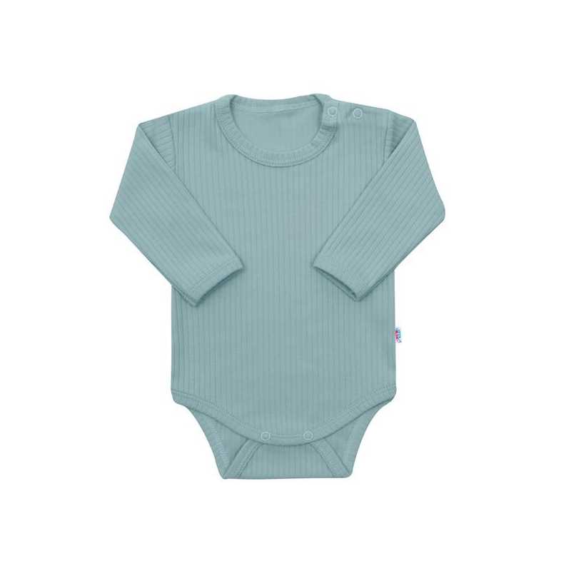 Body s dlouhým rukávem New Baby Practical zelené, 56