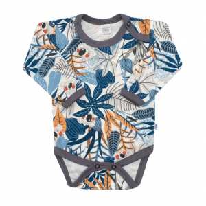 Dojčenské body New Baby Rebel graphit, 74