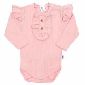 Dojčenské body New Baby Stripes ružové, 74