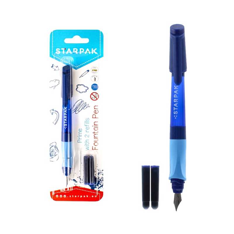 Inkoustové pero se 2 náplněmi modré, CreativeToys