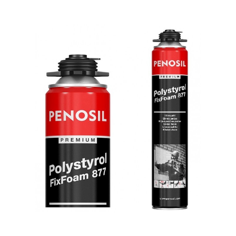 PUR pěna pistolová lepící na polystyren PENOSIL Polystyrol FixFoam 750ml