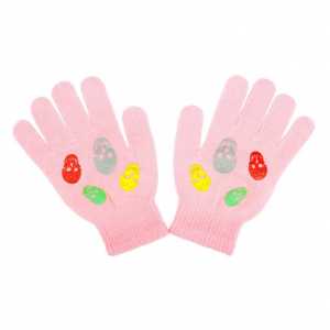 Dětské zimní rukavičky New Baby Girl světle růžové, 122