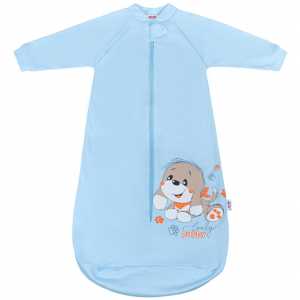 Dojčenský spací vak New Baby psík modrý, 62