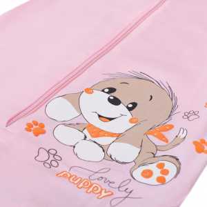 Dojčenský spací vak New Baby psík ružový, 74