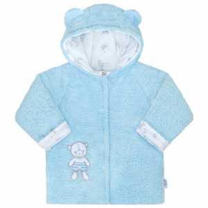 Zimný kabátik New Baby Nice Bear modrý, 56