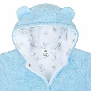 Zimný kabátik New Baby Nice Bear modrý, 68