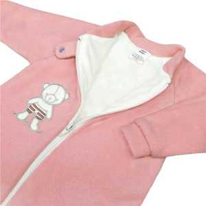 Dojčenský froté spací vak New Baby medvedík ružový, 86
