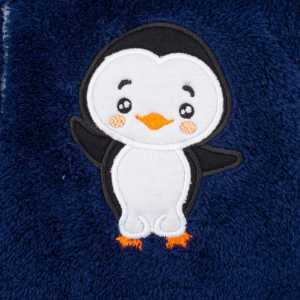 Zimná detská kombinéza New Baby Penguin tmavo modrá, 62