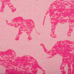 Dojčenský kabátik Baby Service Slony ružový, 68