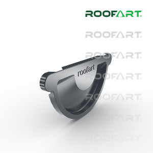 ROOFART Čelo univerzální s těsněním CU 150mm - grafitová (RAL 7011)