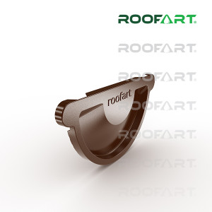 ROOFART Čelo univerzální s těsněním CU 150mm - čokoládová (RAL 8017)