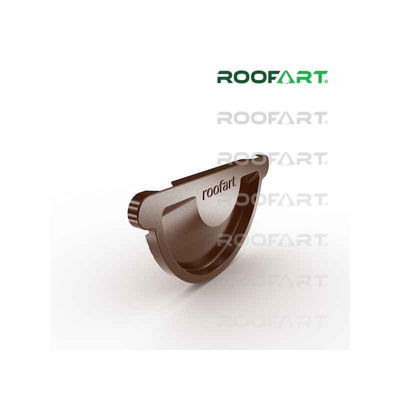 ROOFART Čelo univerzálne s tesnením CU 150mm - čokoládová  (RAL 8017)