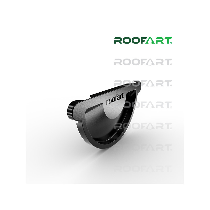 ROOFART Čelo univerzální s těsněním CU 150mm - cerná (RAL 9005)