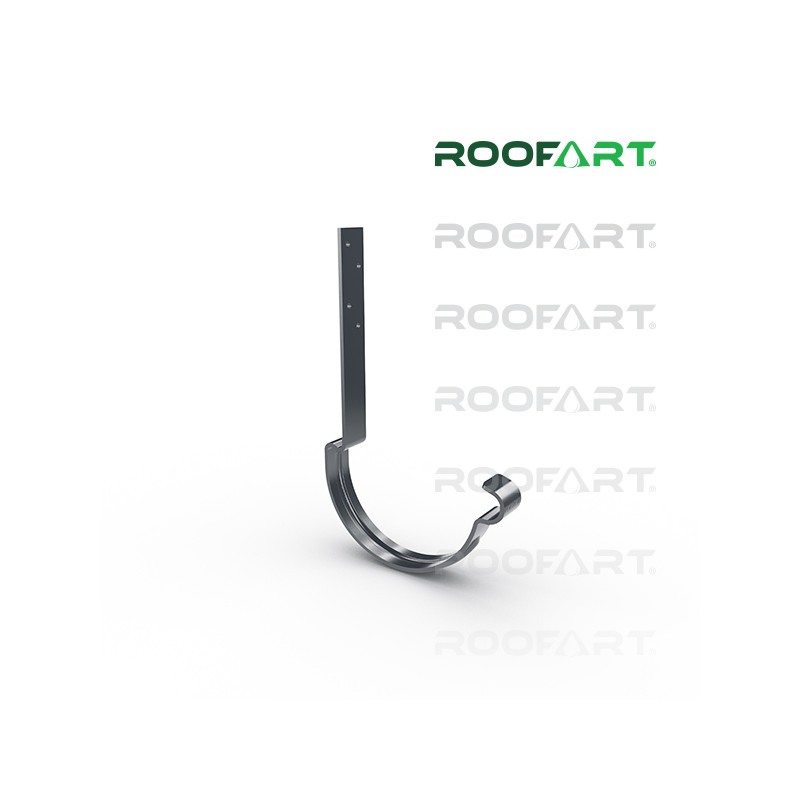 ROOFART Hák oceľový krokvový s plieškom 4-5mm CJP 150mm - grafitová  (RAL 7011)