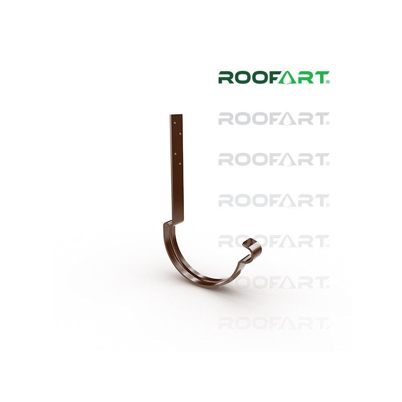 ROOFART Hák oceľový krokvový s plieškom 4-5mm CJP 150mm - čokoládová  (RAL 8017)