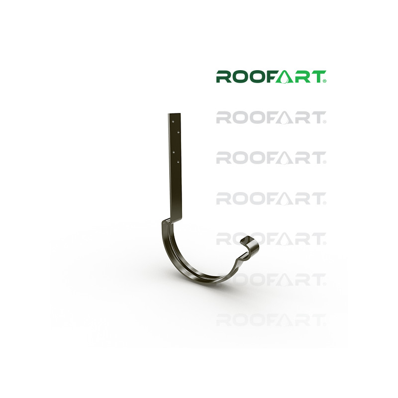 ROOFART Hák oceľový krokvový s plieškom 4-5mm CJP 150mm - hnedá  (RAL 8019)