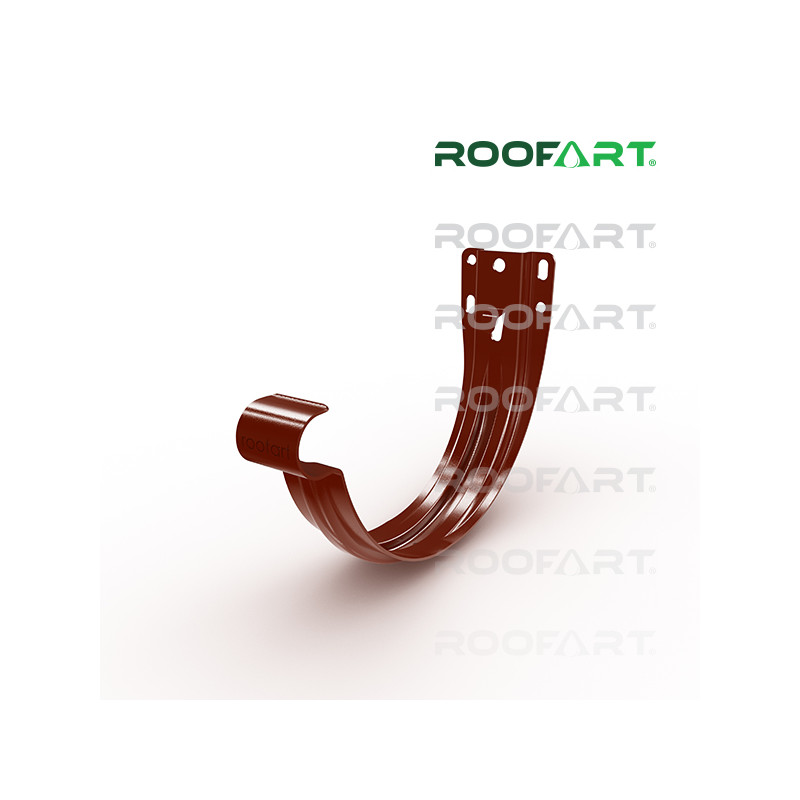 ROOFART Hák čelový s plieškom HC 150mm - tmavočervená  (RAL 3009)