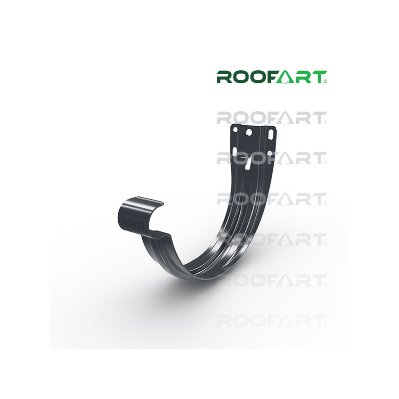 ROOFART Hák čelový s plieškom HC 150mm - grafitová  (RAL 7011)