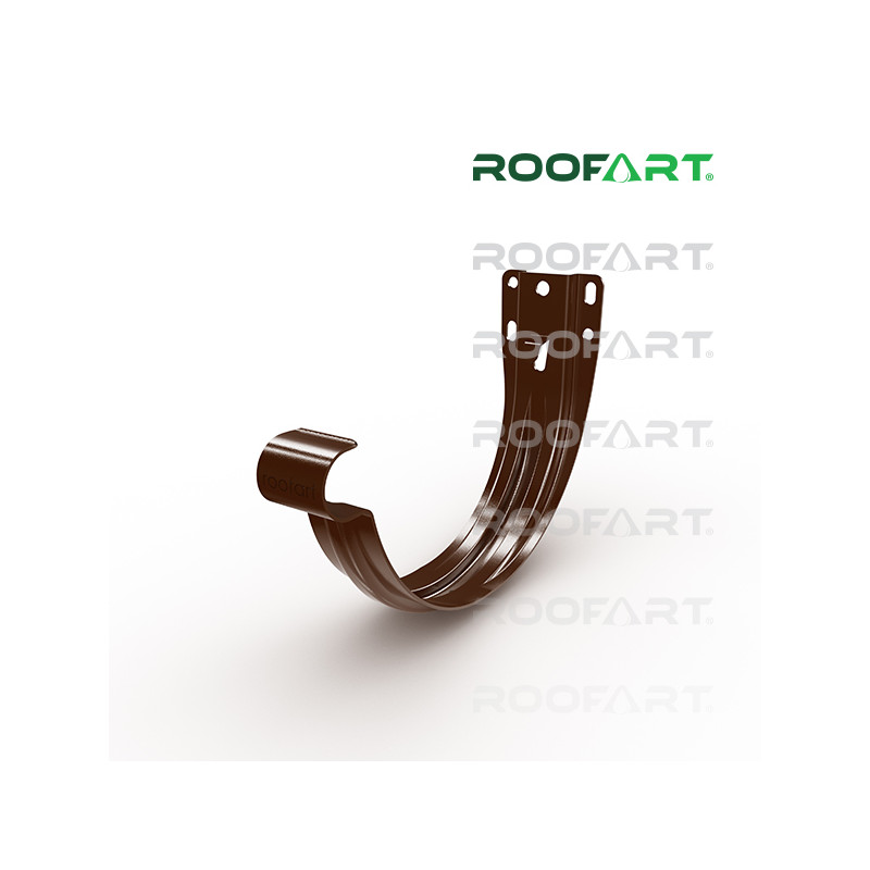 ROOFART Hák čelový s plieškom HC 150mm - čokoládová  (RAL 8017)