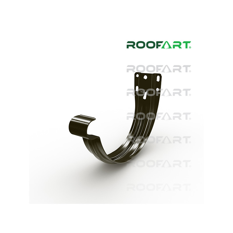 ROOFART Hák čelový s plieškom HC 150mm - hnedá  (RAL 8019)