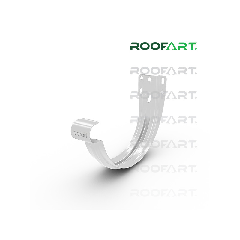 ROOFART Hák čelový s plieškom HC 150mm - biela  (RAL 9010)
