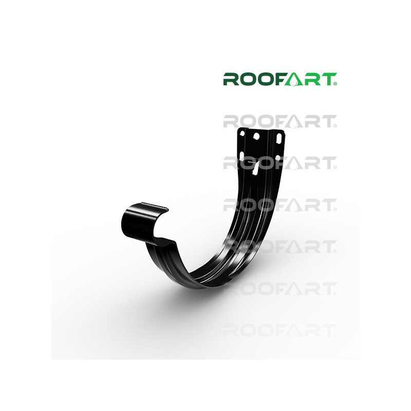 ROOFART Hák čelový s plieškom HC 150mm - čierna  (RAL 9005)