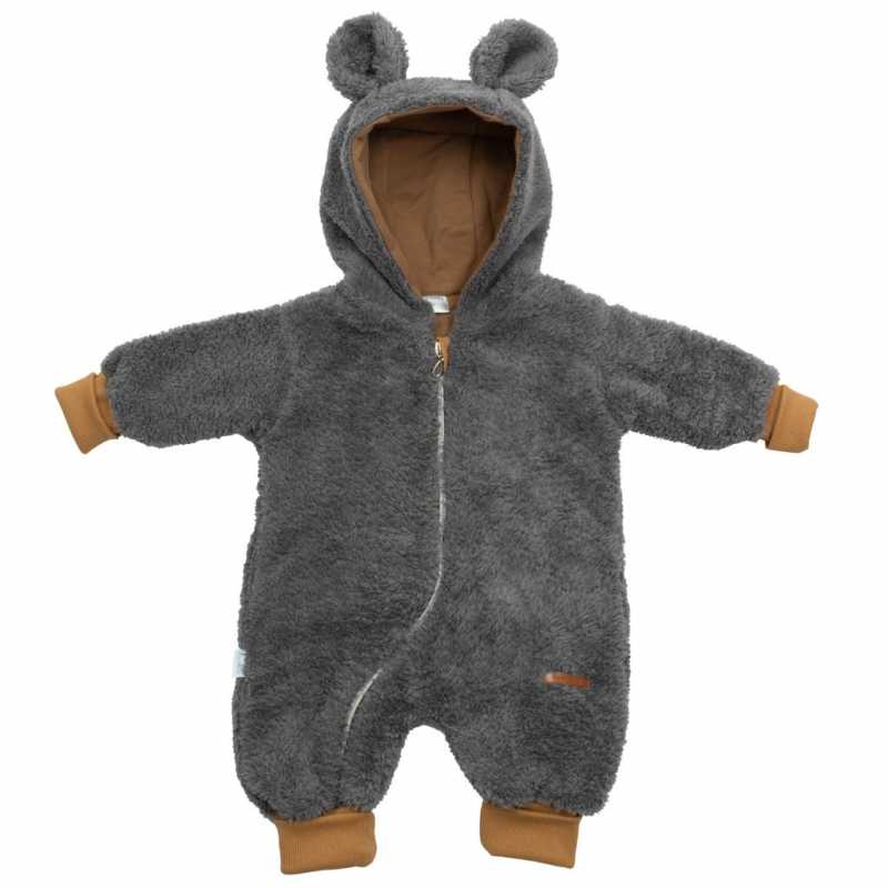 Luxusní dětský zimní overal New Baby Teddy bear šedý, 68
