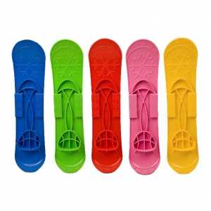 Dětské lyže s vázáním a holemi Baby Mix BIG FOOT 42 cm žluté
