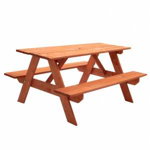 Detské drevené posedenie lavica a stôl 118 x 90 cm, NEW BABY