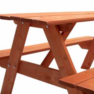 Detské drevené posedenie lavica a stôl 118 x 90 cm, NEW BABY
