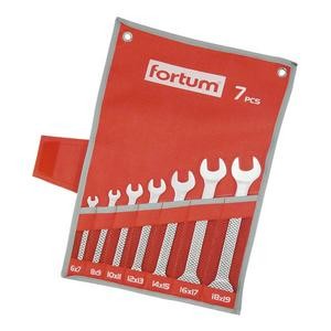 Vidlicové klíče 6-19mm, 7-dílná sada, FORTUM, 4730103