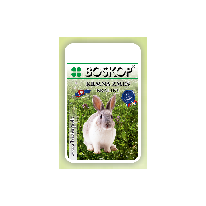 Krmná směs pro králíky HUMAC®, bez kkc, 25kg BOSKOP