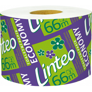 Linteo Economy Toaletní papír, 2-vrstvý, 66 m, 1 ks