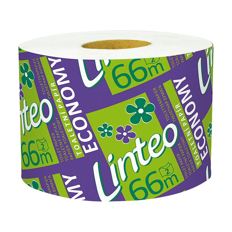 Linteo Economy Toaletní papír, 2-vrstvý, 66 m, 1 ks